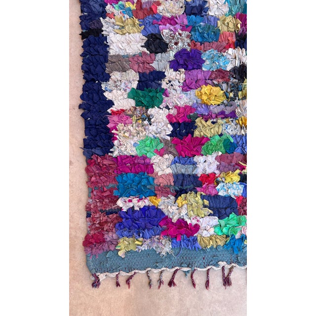 1980s 1980s Moroccan Vintage Colorful Rug - 4'8" X 8'4" Ft For Sale - Image 5 of 9