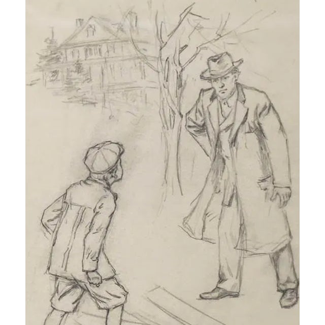Illustration 1900 George Tobin Drawing For Sale - Image 3 of 4