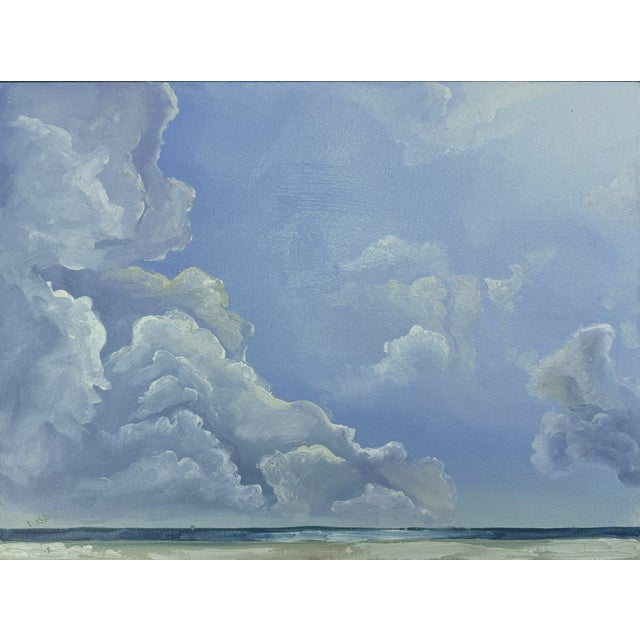 2020s Oil Panting "Clouds and Horizon" by Danka Krol For Sale - Image 5 of 8