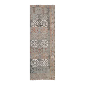 1960s Turkish Pink Kilim Runner 4' X 12'
