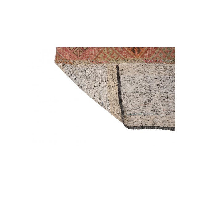 1960s Decorative Vintage Kilim Rug - 3`9″ X 4`0″ For Sale - Image 5 of 6