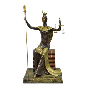 Erte (Romain De Tirtoff) "Justice" Limited 9/500 Bronze Goddess Sculpture 1984