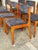 Blue Teak Dining Chairs in Style of Erik Buch Mid Century Modern Seating Set of 6 Denmark 1960s For Sale - Image 8 of 10
