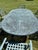 Handsome Cast Aluminum Garden Table With Six Chairs For Sale - Image 4 of 11