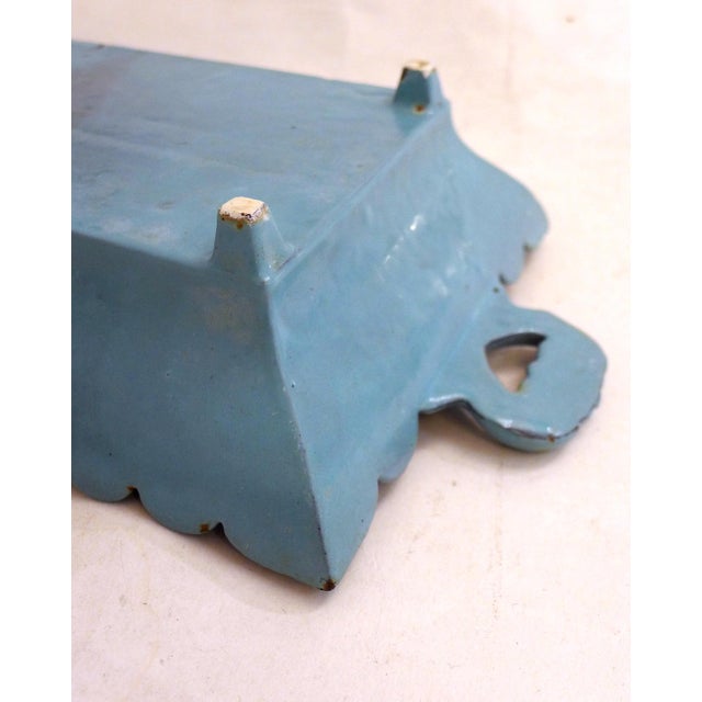 Large Antique Trinket Tray in Enameled Cast Iron, 1890s For Sale - Image 5 of 10