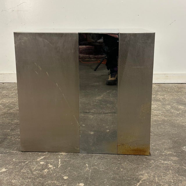 Paul Evans Style Postmodern Side Table For Sale In Cleveland - Image 6 of 12