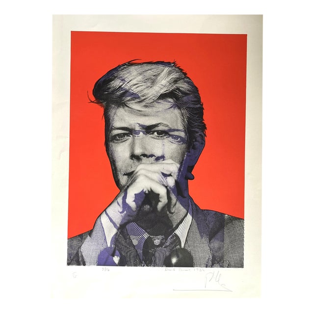 Philippe Ledru, David Bowie, Lithograph For Sale