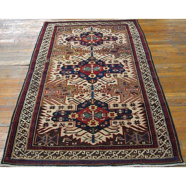 Antique Caucasian-Zeychor rug, measures: 3'7" x 5'6".
