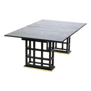 Folding Dining Table in the style of Joseph Hoffmann, 1980s For Sale