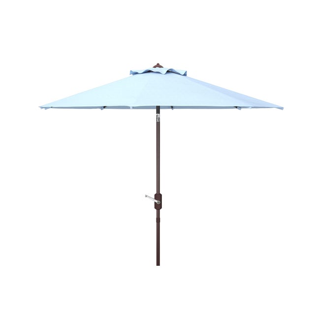 2020s Ortega 9 Ft Crank Umbrella, Baby Blue For Sale - Image 5 of 5