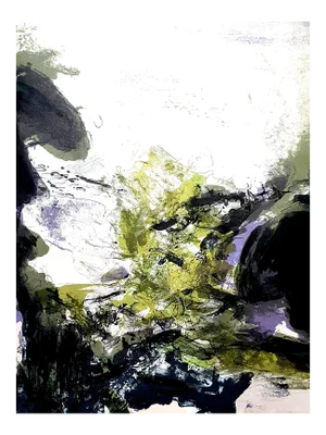 Zao Wou-ki - Original Lithograph - Abstract Composition 1971