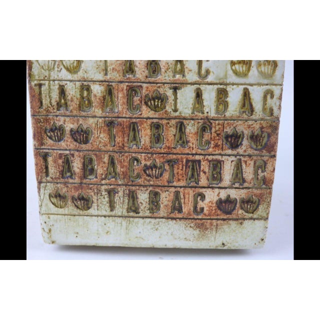 Ceramic French Ceramic Tobacco Pot by Roger Capron for Vallauris, 1950s For Sale - Image 7 of 12
