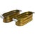 Vintage Brass Herb Planters With Blue & White Ceramic Handles - A Pair For Sale - Image 12 of 12