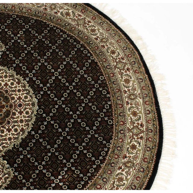 Vintage 20th Century Indian Wool Indo Tabriz Rug, 1980s For Sale - Image 4 of 11