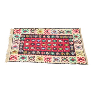 Vintage Kelim Bohemian Wall Hanging Boho Rug, 1950s For Sale