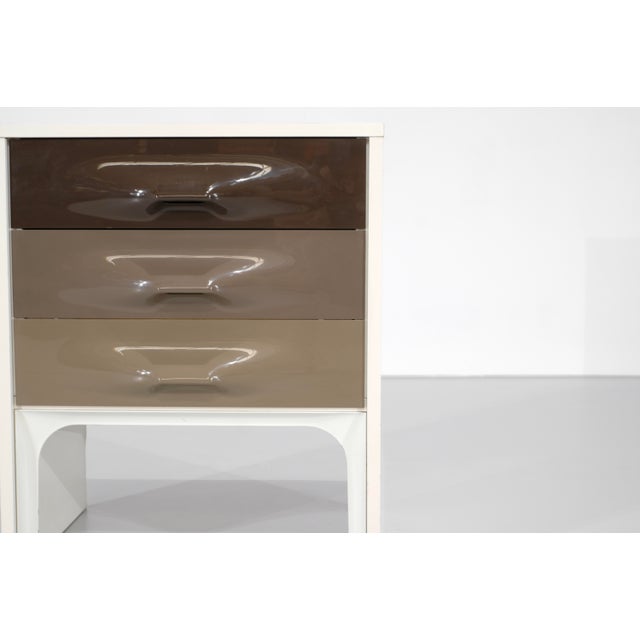 1970s DF2000 Bedside Table by Raymond Loewy for Doubinsky Frères, France, 1960s For Sale - Image 5 of 18