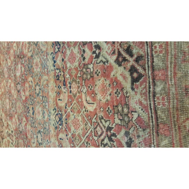 Antique Tabriz Carpet, Persian Rug, Handmade Oriental, Terracotta, Brown, Beige For Sale - Image 10 of 12