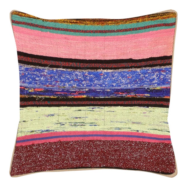 1960s Turkish Rag Pillow For Sale
