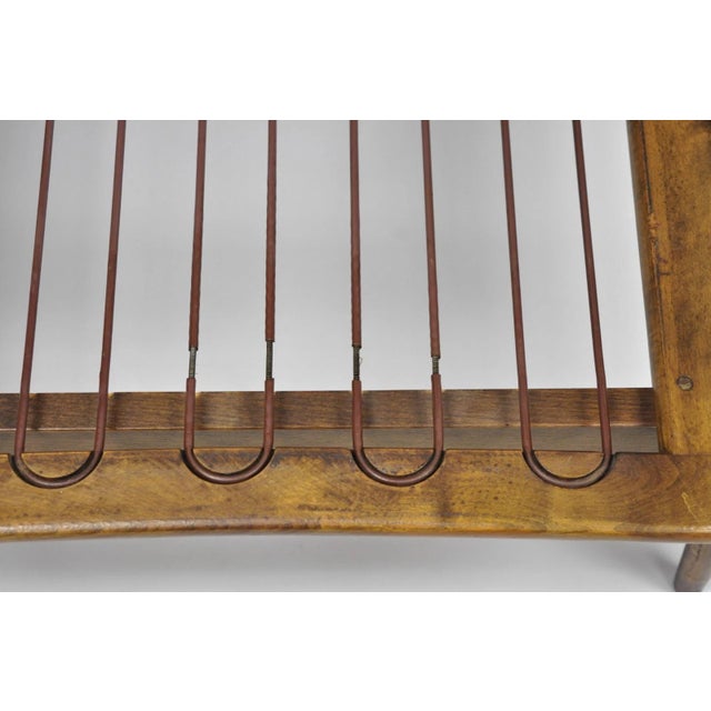 Brown Vintage Mid Century Modern Danish Style Sculptural Walnut Lounge Arm Chair For Sale - Image 8 of 17