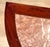 Wood Vintage Chinese Marble Hardwood Carved Demilune Half Moon Console Table For Sale - Image 7 of 12