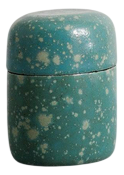 Swedish Mid-Century Turquoise Ceramic Box by Hans Hedberg, 1940s