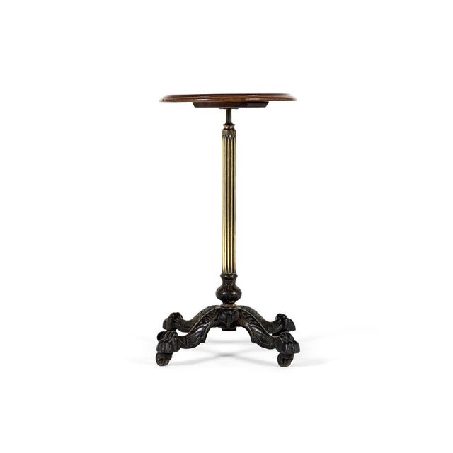 Wood 19th Century Mahogany and Brass Occasional Tables, Set of 2 For Sale - Image 7 of 18