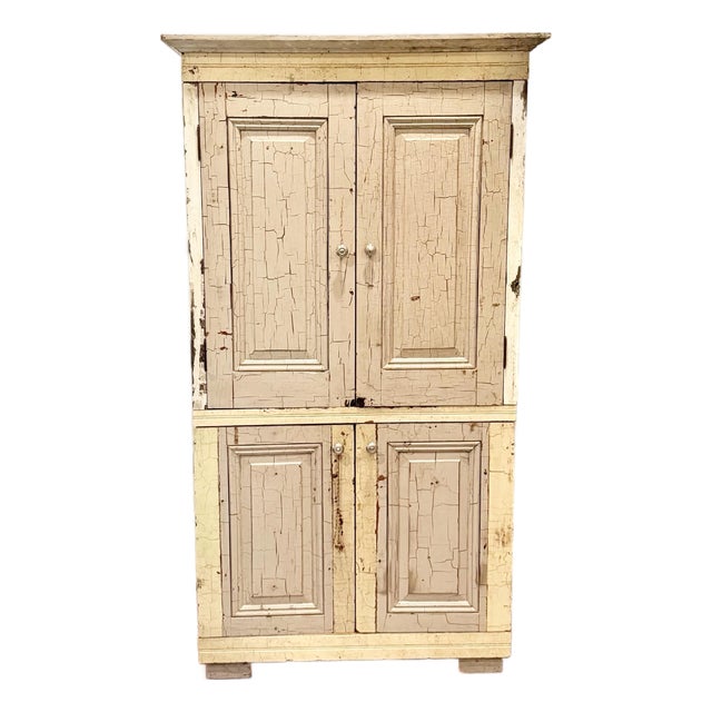 19th Century Style New Orleans Salvaged Barge Board & Shutter Cupboard For Sale