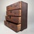 This compact Japanese chest of drawers (tansu) has a strong, understated presence and a beautifully lived-in surface that...