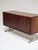 1960s Dry Bar Tambour Cabinet in Rosewood and Metal from Nipu, Denmark, 1960s For Sale - Image 5 of 15