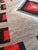 Early 20th Century Early 20th Century Authentic Navajo Rug c.1930 Handwoven Wool Red & Tan Diamond Pattern 4'9" x 7'2" For Sale - Image 5 of 15