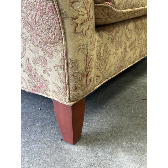 2000 - 2009 Ethan Allen Rolled Arm Loveseat Sofa For Sale - Image 5 of 11