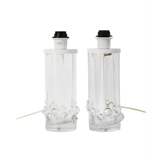 Vintage Glass Lamps from Kosta Sweeden, 1950s, Set of 2 For Sale - Image 13 of 13