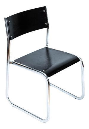 Mid-Century Chairs in Chrome-Plating with Steel Tube, 1960s