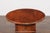 An English yew wood drop-leaf side table from the second half of the 19th century, with circular top, single drawer and...