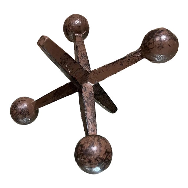 1960s Design Line Single Jack Patinated Bookend California For Sale