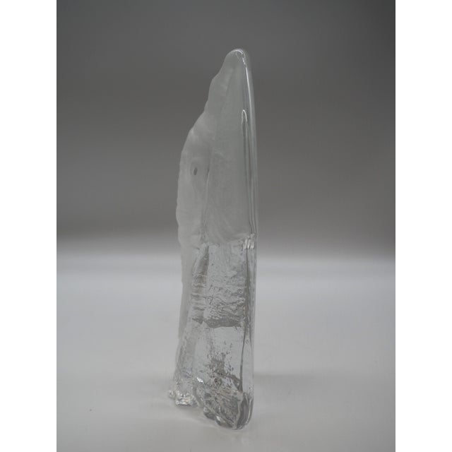 Glass Handcrafted Glass Elephant by Mats Jonasson for Målerås Glasbruk, 1970s For Sale - Image 7 of 9