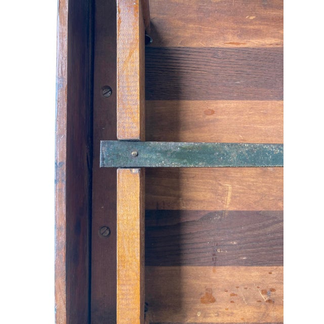 Antique Folding 19th C. Wooden Camp or Gaming Table For Sale - Image 15 of 18