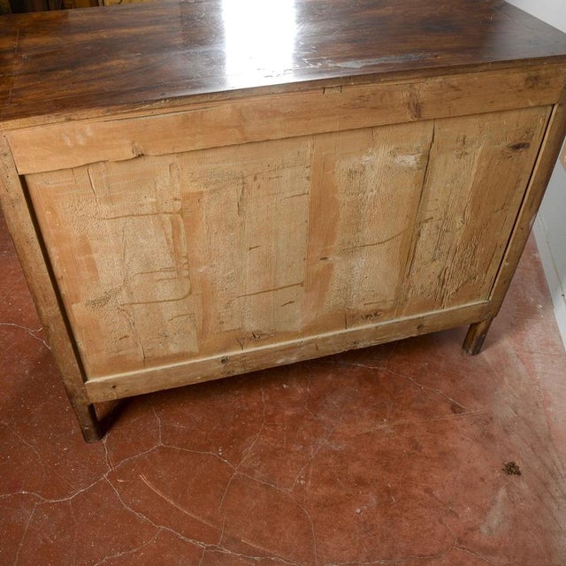 Brown Vintage Dresser in Wood and Fabric For Sale - Image 8 of 18