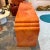 1980s 1980s Vintage Postmodern Faux Goatskin Orange Lacquer Console Table For Sale - Image 5 of 12