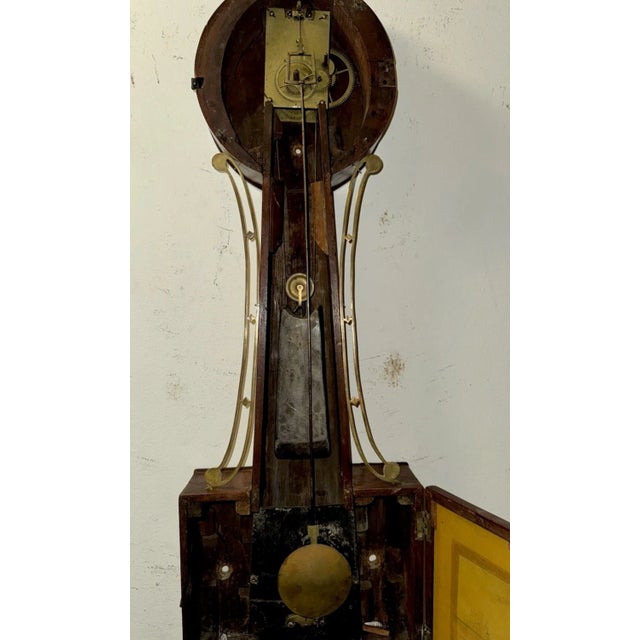 Early 19th Century Massachusetts Willard School Weight Driven Banjo Wall Clock For Sale - Image 9 of 11