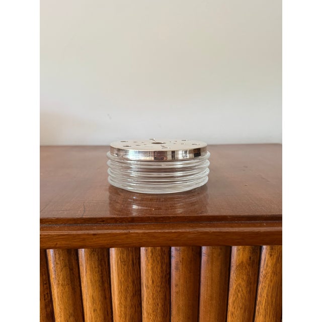 Space age "Onde" series crystal ashtray / sauce server designed by Sergio Asti, manufactured by Arnolfo di Cambio Italy...