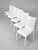 Italian White Leather Dining Chairs, Set of 6 For Sale - Image 9 of 9
