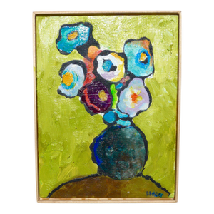 Abstract Green Flowers