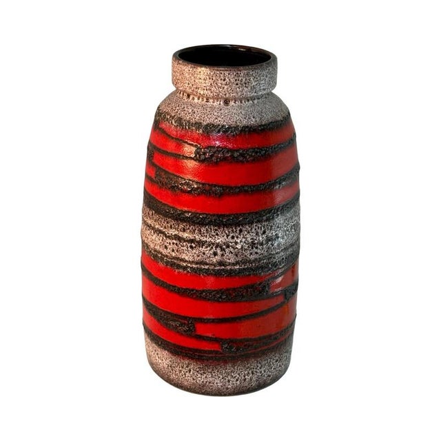 Large Pottery Model 660 Floor Vase from Bay Keramik, West Germany For Sale - Image 6 of 6