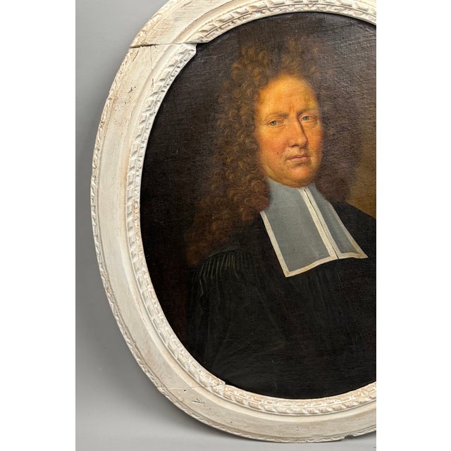 Unknown, Portrait of a Magistrate, 1800s, Oil on Canvas For Sale - Image 3 of 12