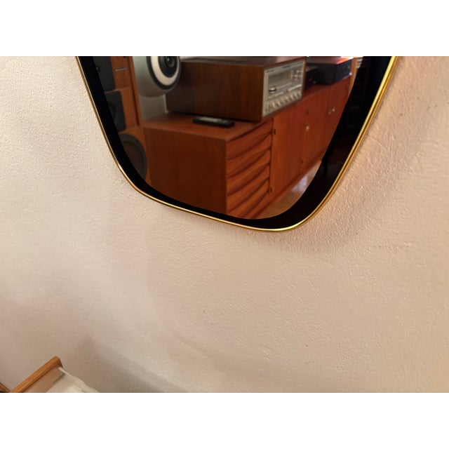 Metal Large Rockabilly Mirror, 1960s For Sale - Image 7 of 15