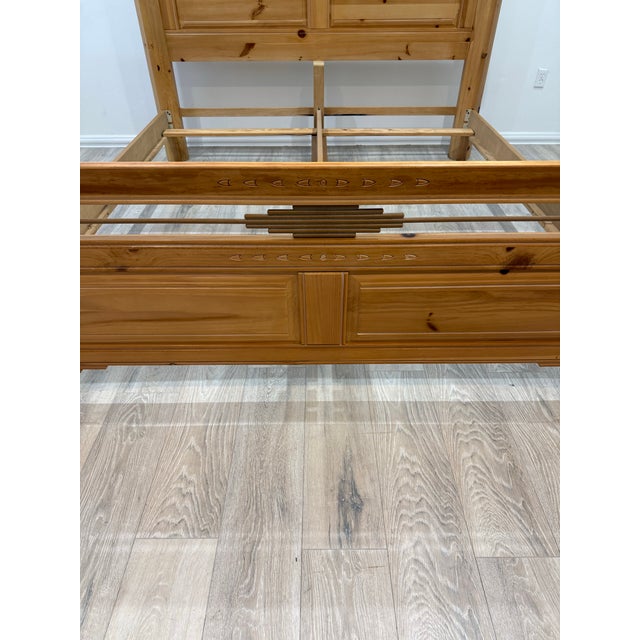Wood Bernhardt Furniture Company Vintage King Size Bed For Sale - Image 7 of 12
