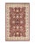 Red Mogul, One-of-a-Kind Hand-Knotted Area Rug in Red, 4' 1" x 6' 4" For Sale - Image 8 of 8