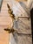 Mid 20th Century Pair of Vintage Japanese Solid Brass Claw Foot Andirons For Sale - Image 5 of 7