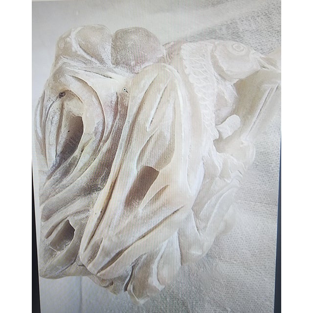 Late 19th Century Vintage Chinese Hand Carved Stone Sculpture Fishermen and Fish For Sale - Image 5 of 5